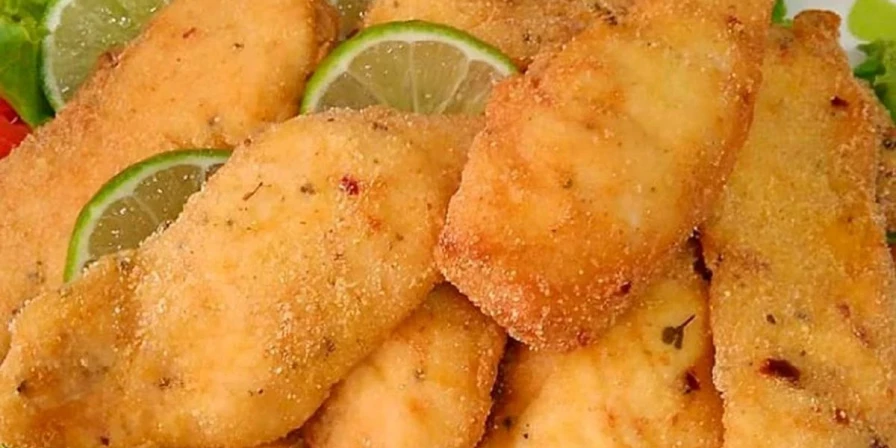 Filé de peixe empanado