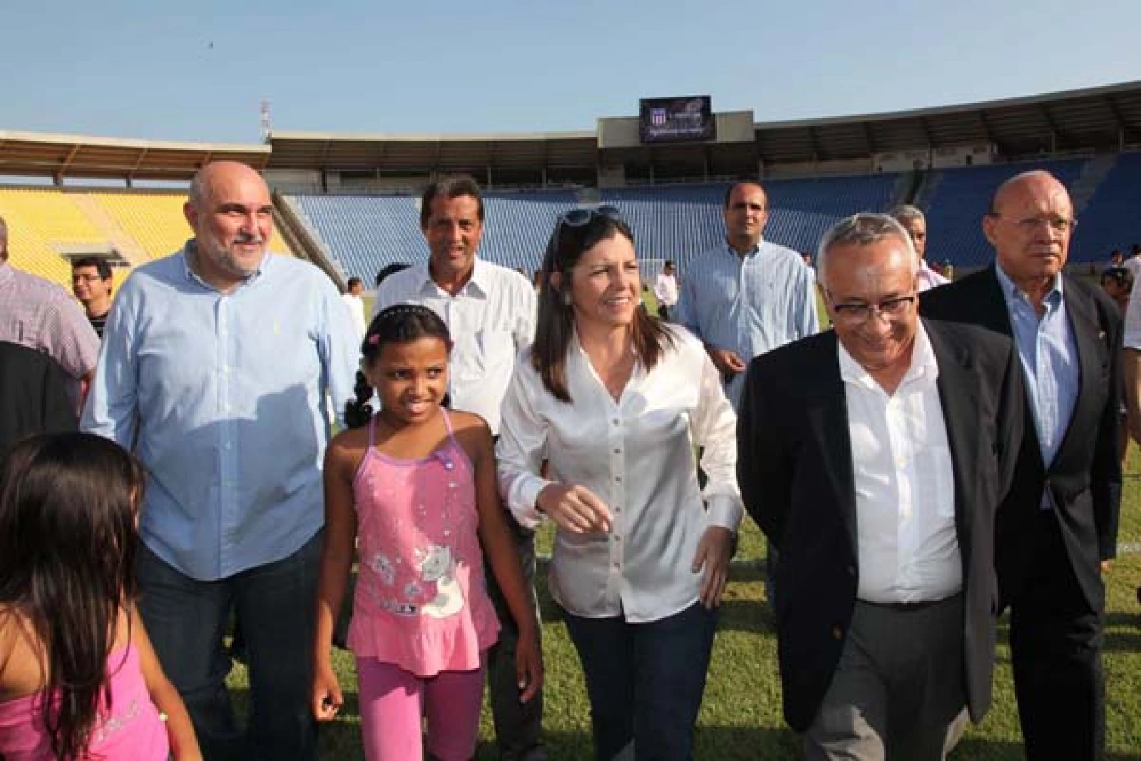 Governadora Roseana na entrega do estádio Castelão.