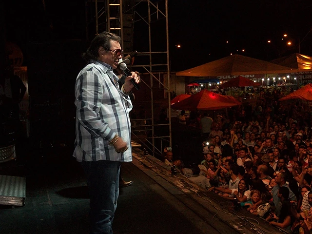 Milionário & José Rico durante show no Parque de Exposições. (Foto: Angra Nascimento/ Imirante Imperatriz)