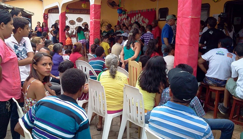 A festa de fim de ano reuniu pacientes, funcionários e parentes.