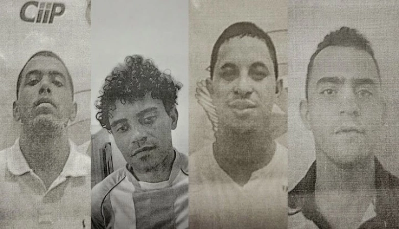 Os fugitivos sao João de Deus, Antoniel, Francisco, e Marcio.