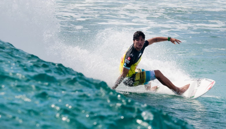 Gabriel Medina conquistou duas notas 10 durante o evento no Rio de Janeiro