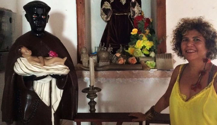 Rita Benneditto na Igreja de São Benedito em São Luís