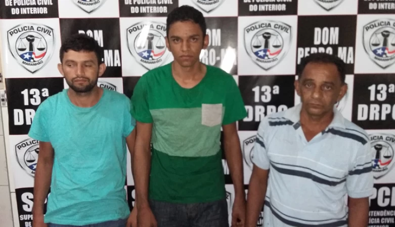 Trio foi autuado na Delegacia de Dom Pedro.