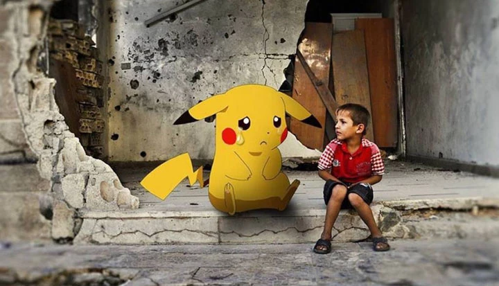 Artistas sírios denunciam horrores da guerra com imagens de pokémons