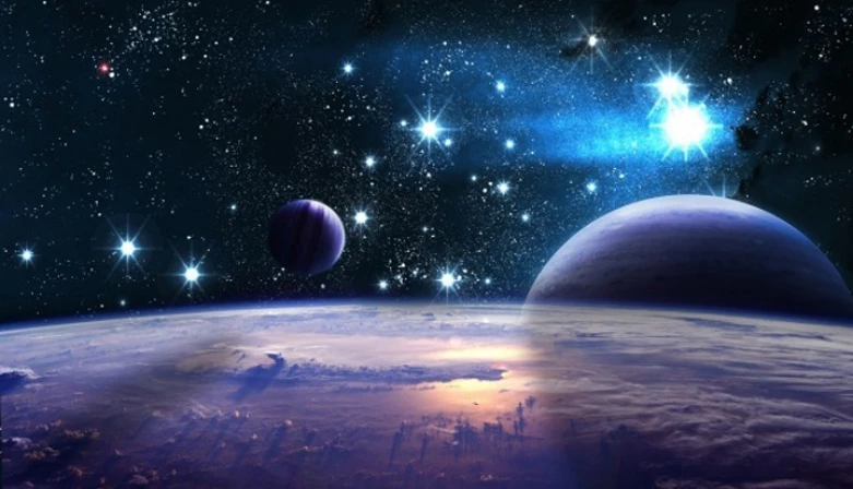 As estrelas se mostram como pontinhos de luz, pois estão muito longe de nós.