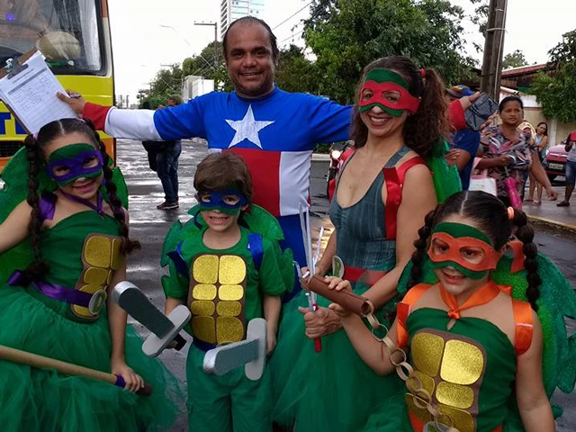 Os foliões capricharam no lookl. (Foto: Angra Nascimento/ Imirante Imperatriz)