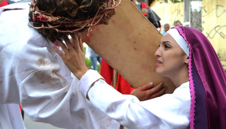Há mais de 10 anos, o espetáculo é encenado na manhã da Sexta-feira Santa.