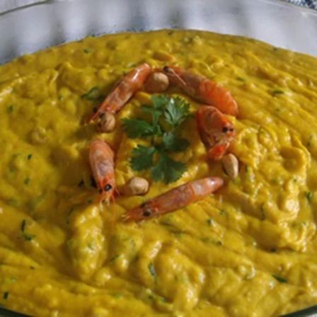 Vatapá de camarão.