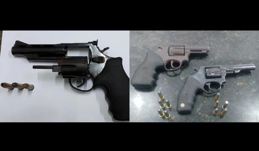 Armas apreendidas. / Foto: Divulgação.