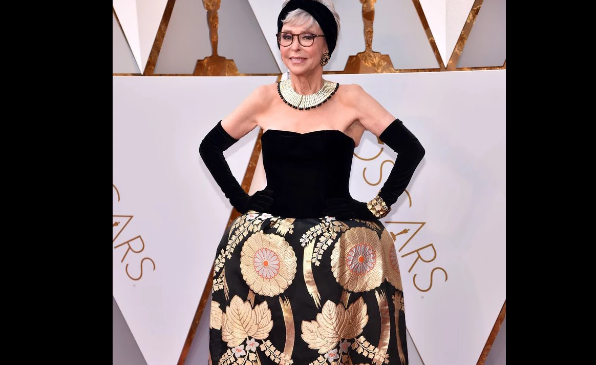 Rita Moreno encantou o público na noite desse domingo (4)! (Foto: reprodução)