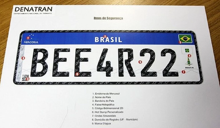 Com isso, as novas placas dispensarão o uso de lacres, em concordância com o Parágrafo 9 do Artigo 115 do Código de Trânsito Brasileiro (CTB).