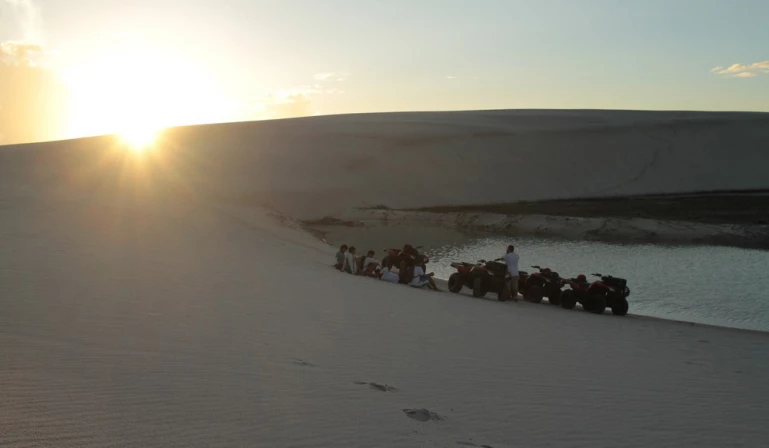 Bastidores das gravações de Os Vingadores: Guerra Infinita, nos Lençóis Maranhenses.