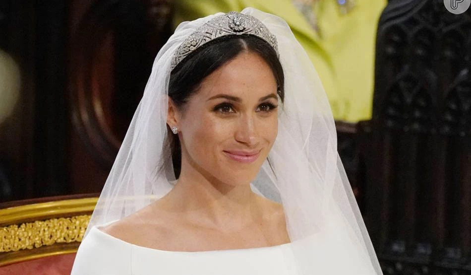 Meghan Markle durante o casamento real. / Foto: Divulgação.
