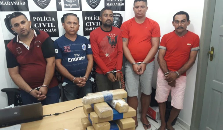 Presos durante operação contra o tráfico de drogas.