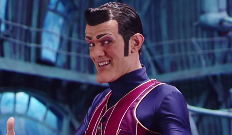 Stefán Karl Stefánsson interpretando Robbie Rotten no programa infantil LazyTown.