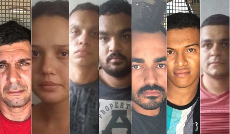 Sete pessoas foram presas pela Polícia Civil.