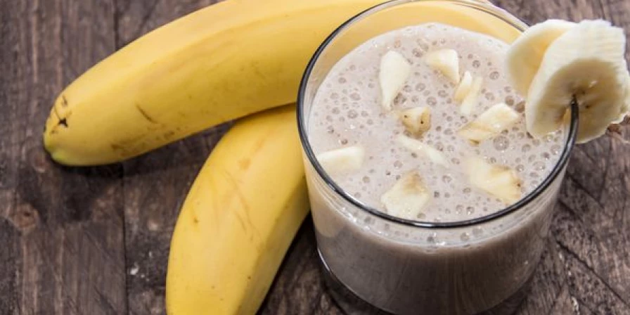 Vitamina de banana com aveia