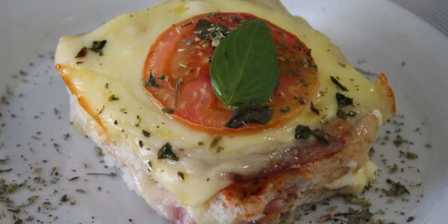Receita de lanche rápido.
