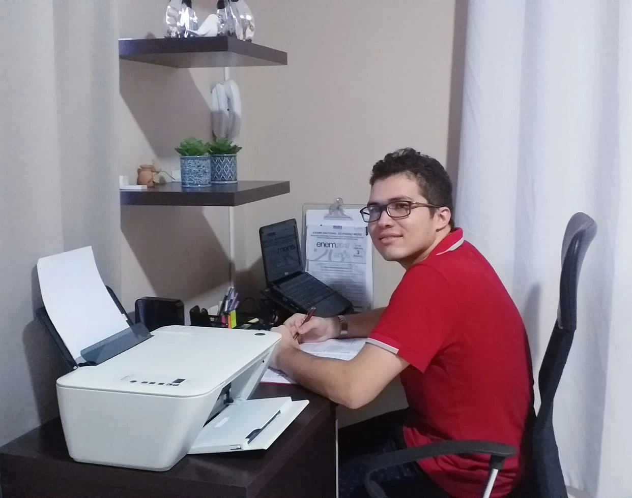 A média de David Klinsman no Enem 2018 foi 803,9. (Foto: Divulgação / Arquivo Pessoal)