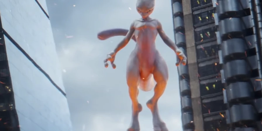 Mewtwo na live-action de Pokémon.