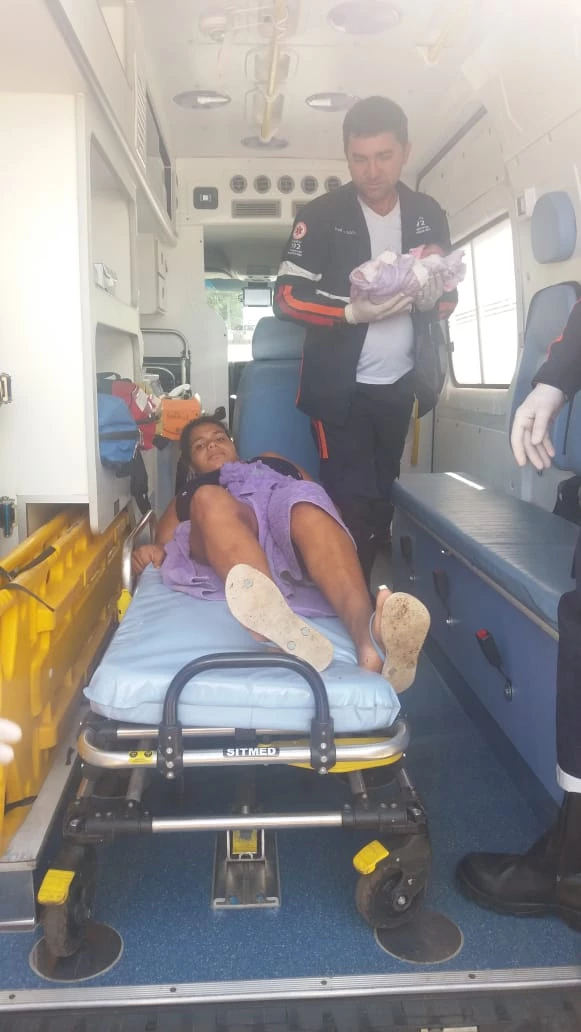 O bebê Samuel nasceu em uma fazenda localizada no município de Imperatriz