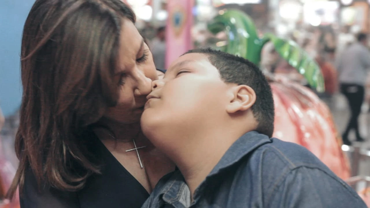 Madelon e o filho Daniel.