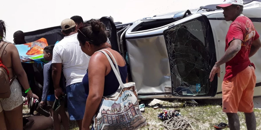 Acidente foi registrado em Santo Amaro.