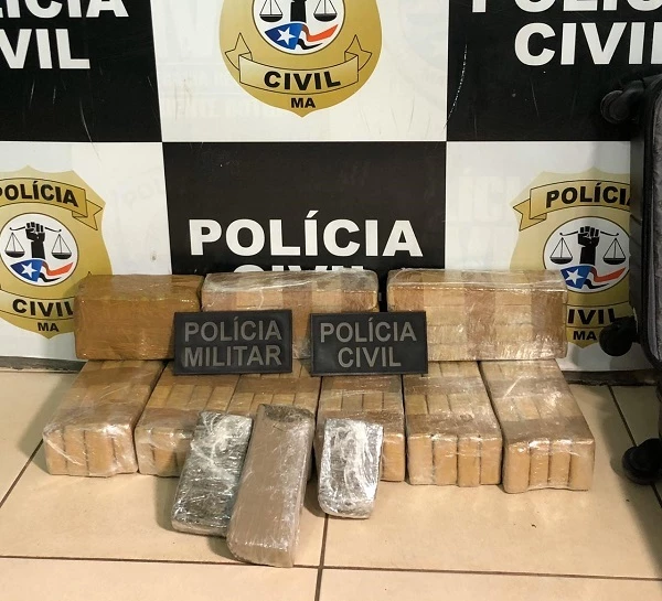 Droga apreendida. / Foto: Divulgação.
