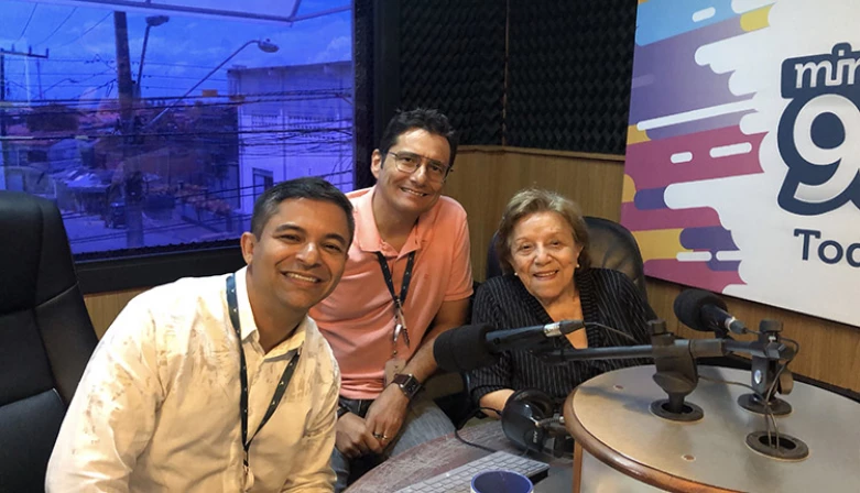 Glaydson Botelho, Clóvis Cabalau e Selma Lopes. Foto: Rainara Moraes