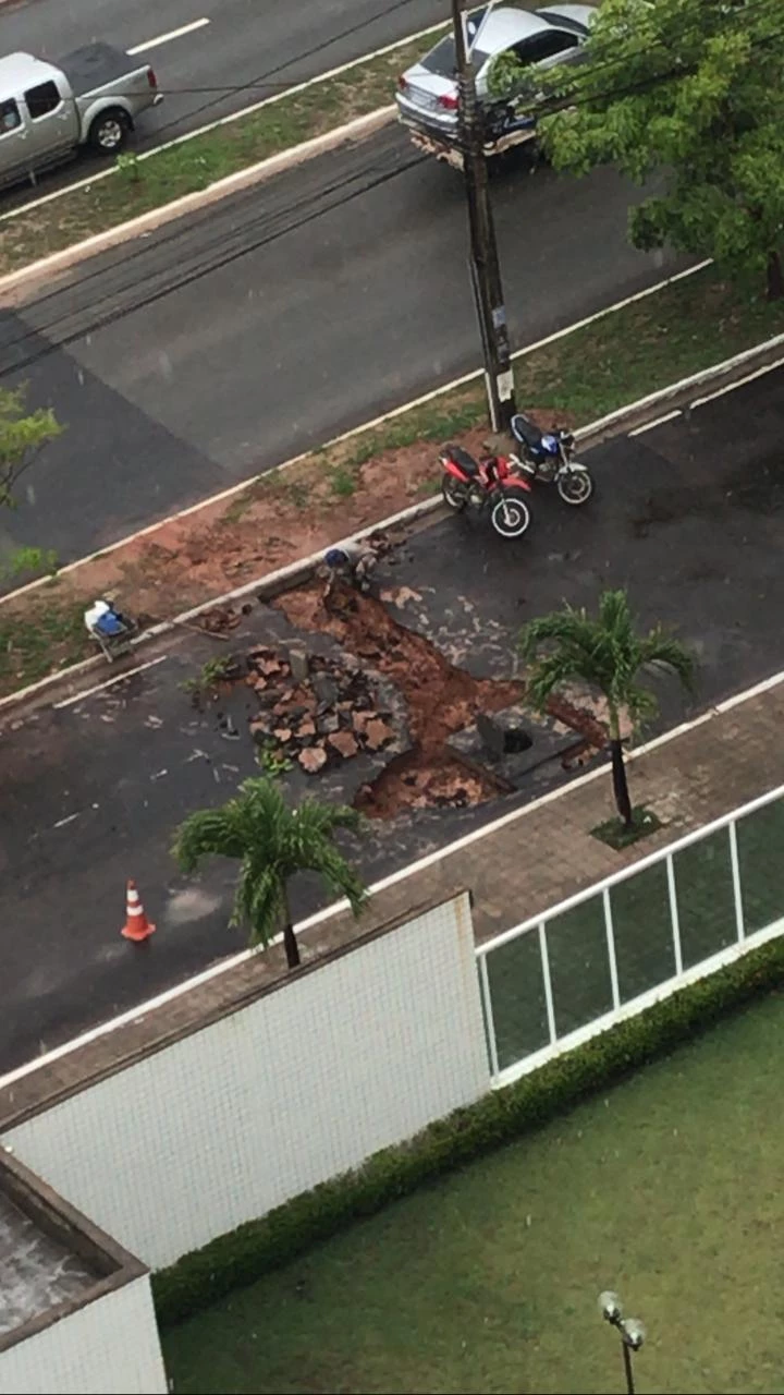 Via paralela à avenida Holandeses (MA-203). / Foto: Divulgação.