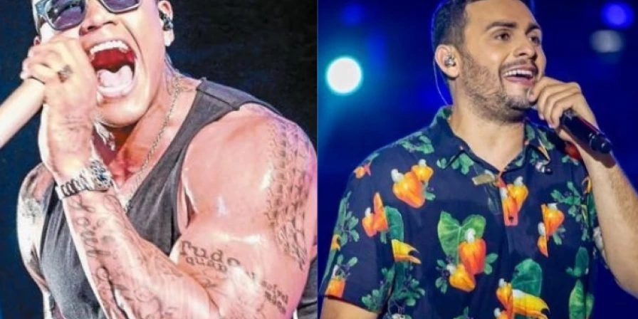 Léo Santana e Mano Walter.