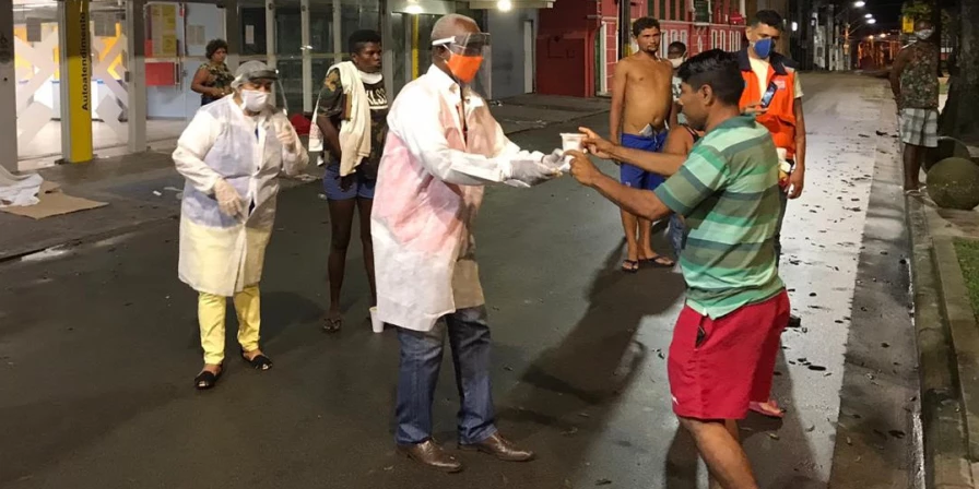 Atualmente, a organização, que preconiza respeito e direitos humanos para todos e tem como missão agir em situação de emergência, trabalha na assistência à população em situação de rua de São Luís, cidade com maior número de casos de Covid-19.