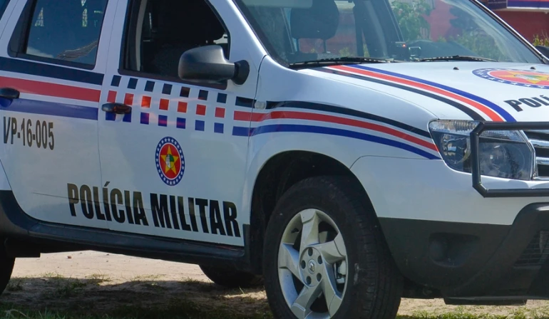 Viatura da Polícia Militar.