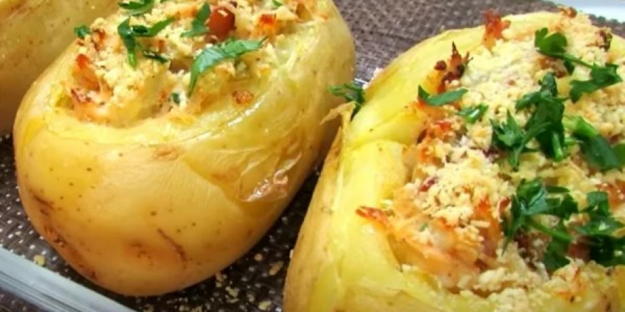 Batata recheada simples