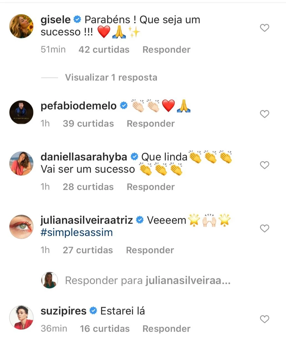 Famosos e fãs da apresentadora comentaram sobre a notícia nas redes sociais.