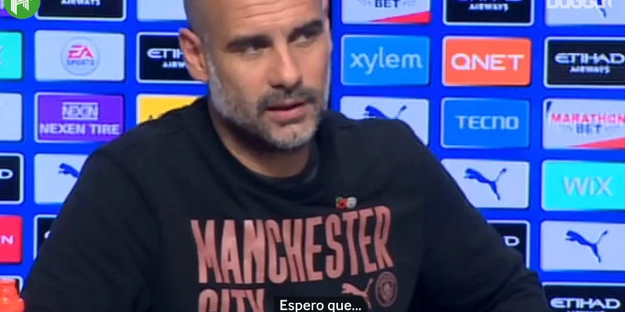 Pep Guardiola comentou sobre a lesão do jogador brasileiro.