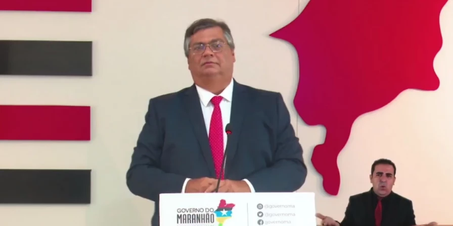 Flávio Dino falou sobre pandemia no Maranhão durante coletiva nesta sexta.