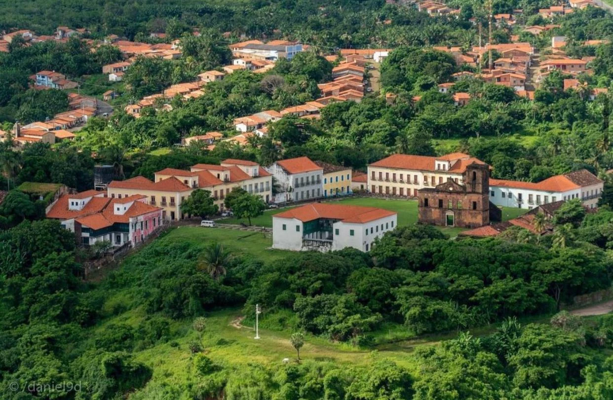 Vista aérea de Alcântara, cidade no litoral norte do Maranhão. / Foto: Divulgação/Daniel 9D