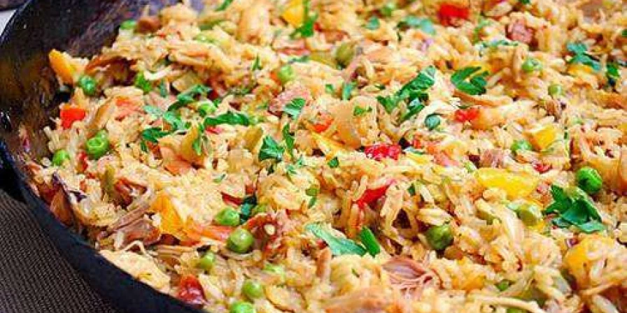 Risoto de frango