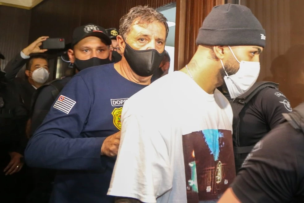 Gabigol foi detido em São Paulo após ser flagrado em cassino. Foto: Reprodução/TV Globo.