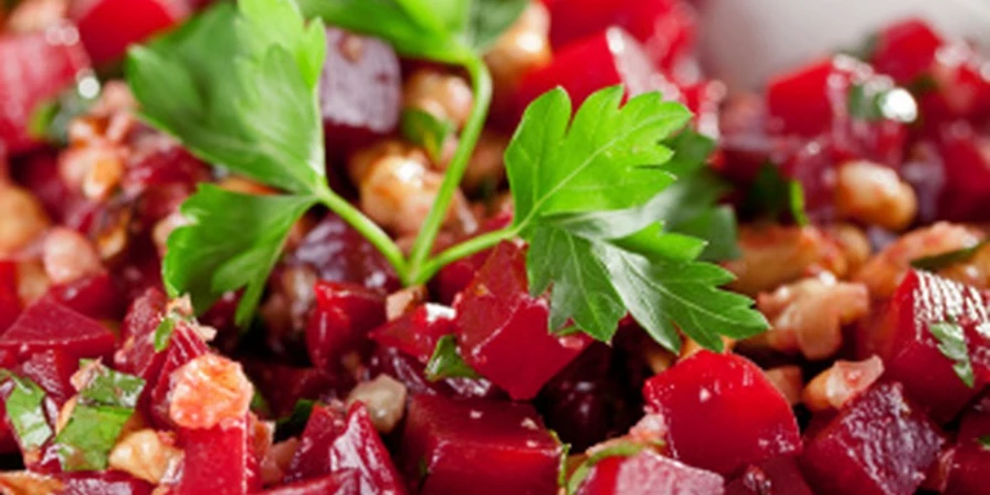 Salada de beterraba.