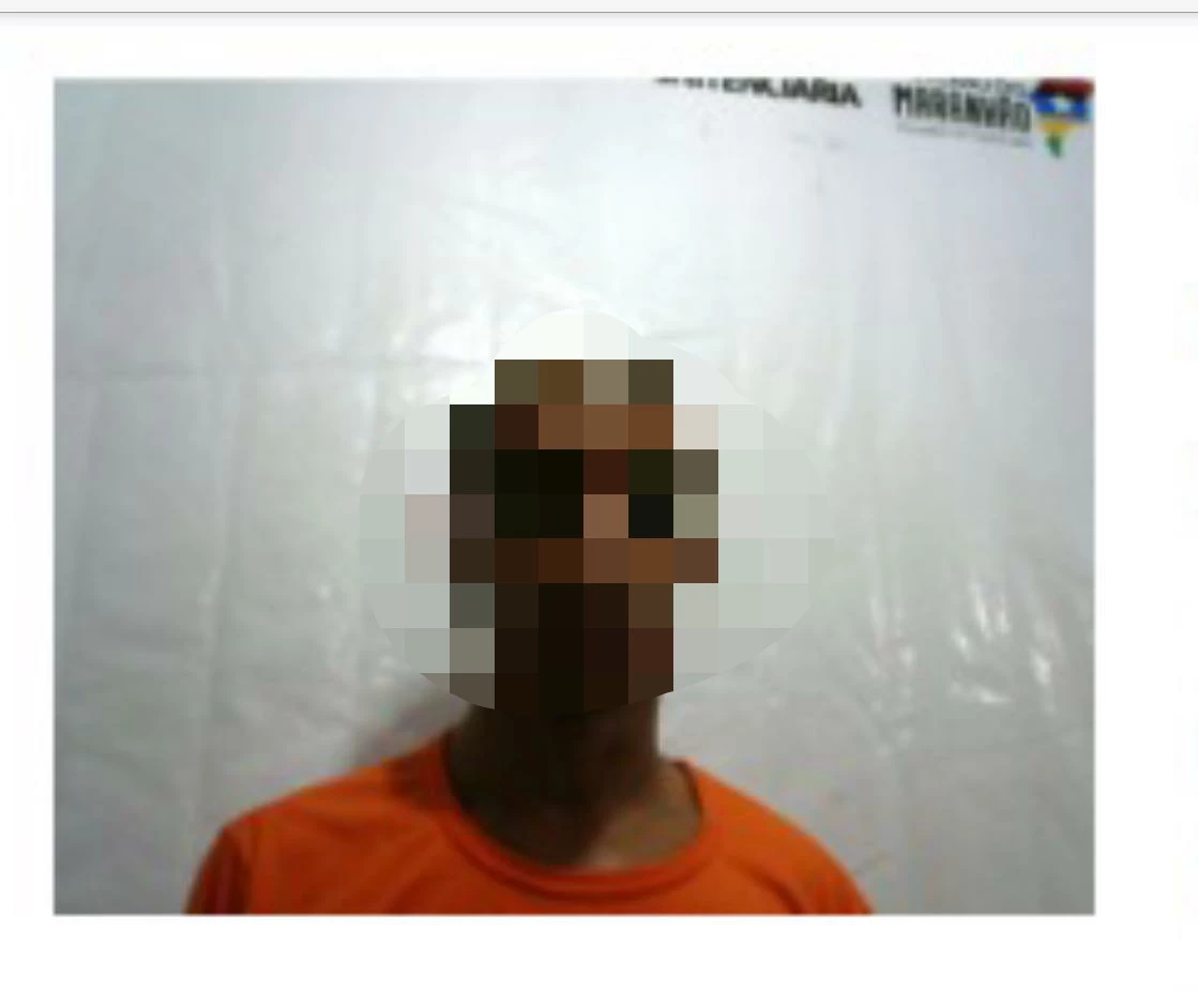 Homem preso por roubo na MA-201. / Foto: Divulgação/22º BPM.