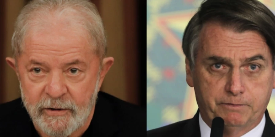 Diferença de Lula para Bolsonaro cai levemente