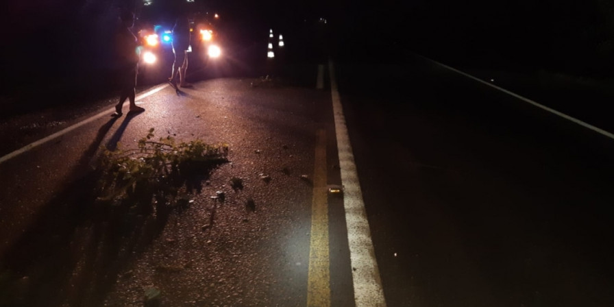 Pedestre morre atropelado em Caxias, na BR-316. (Foto: Divulgação/PRF)