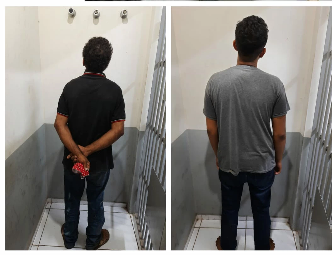 Dupla foi encaminhada para a Delegacia do Maiobão. (Foto: Divulgação / PMMA)