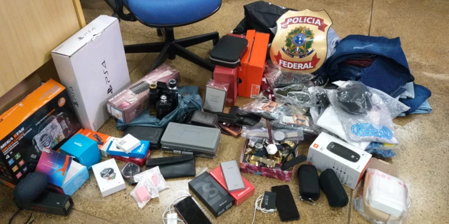 Material apreendido pela Polícia Federal.