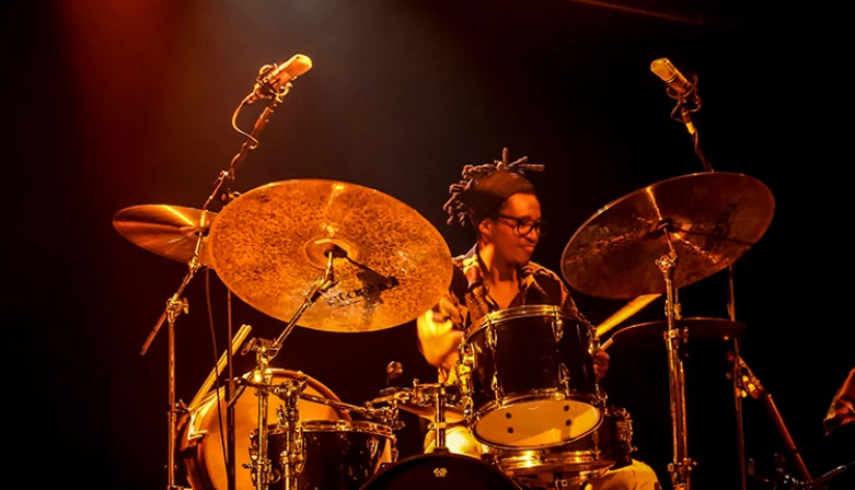 Baterista maranhense Isaías Alves Quarteto na programação instrumental do Festival BR-135. Foto: Camila Miranda