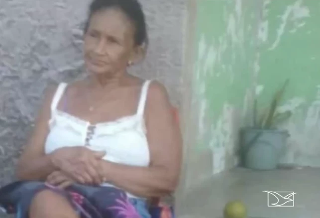 A morte de Conceição Silva Sousa, de 65 anos, causou muita revolta na cidade. Foto: Reprodução/TV Mirante.