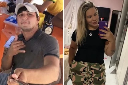 Jhonnatan Silva Barbosa e Ana Paula Vidal, autores das agressões. (Foto: Reprodução / Redes Sociais)